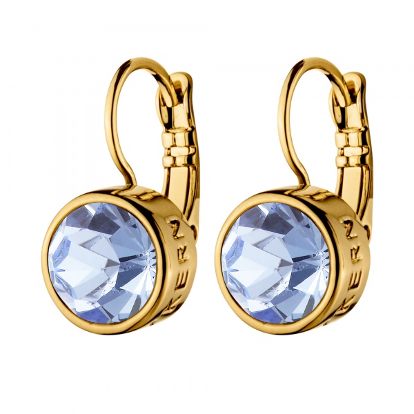 Dyrberg Kern Louise Gold Earrings - Light Sapphire